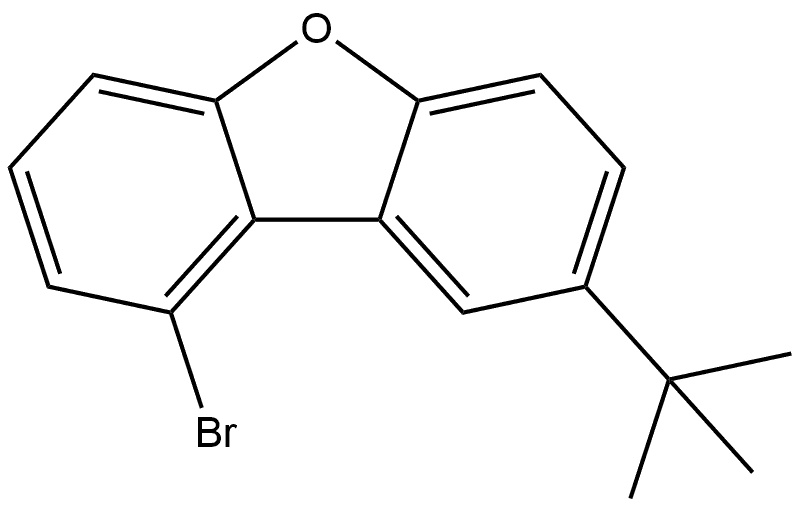 1-bromo-8-(tert-butyl)dibenzo[b.d]furan Struktur