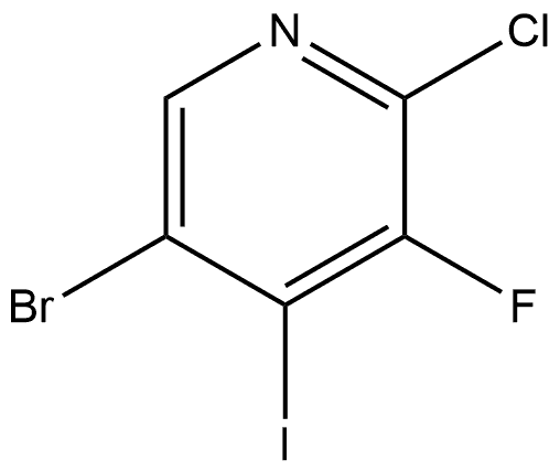 5-bromo-2-chloro-3-fluoro-4-iodopyridine Struktur