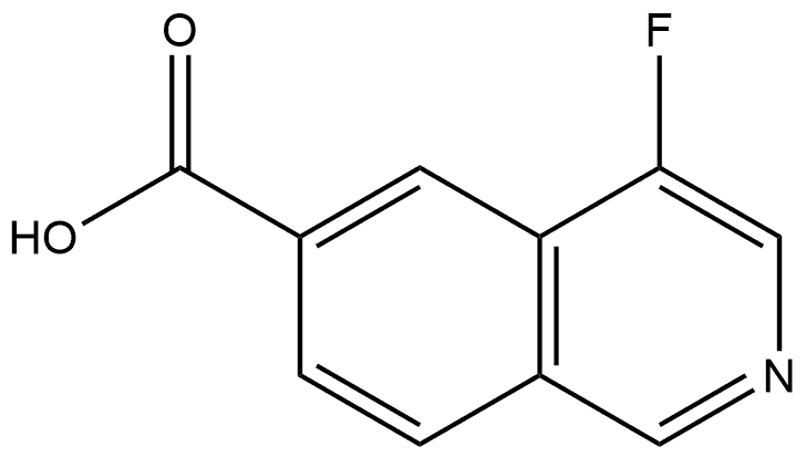 6-Isoquinolinecarboxylic acid, 4-fluoro- Struktur