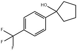 Cyclopentanol, 1-[4-(trifluoromethyl)phenyl]- Struktur