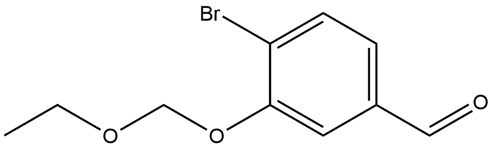 Benzaldehyde, 4-bromo-3-(ethoxymethoxy)- Struktur