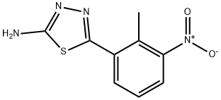 5-(2-methyl-3-nitrophenyl)-1,3,4-thiadiazol-2-amine Struktur