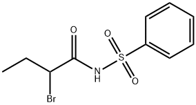 2-Bromo-N-(phenylsulfonyl)butanamide Struktur
