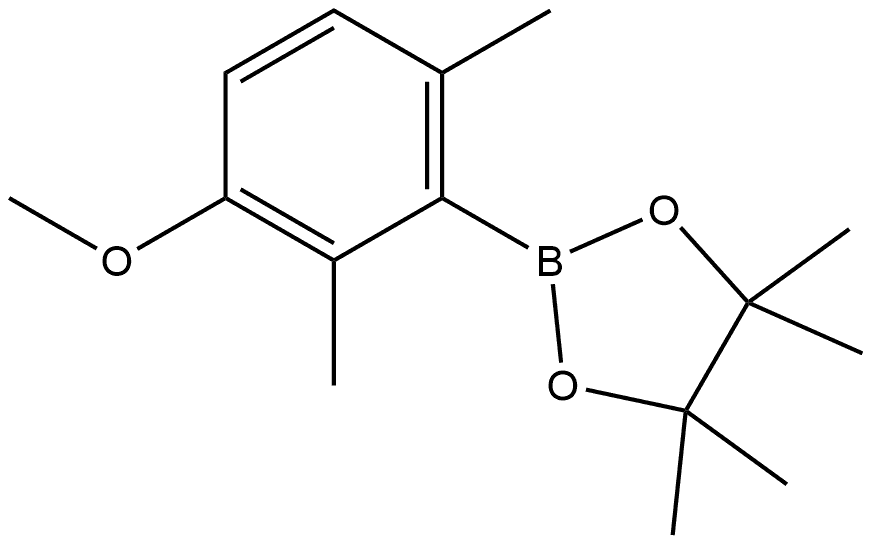 2-(3-methoxy-2,6-dimethylphenyl)-4,4,5,5-tetramethyl-1,3,2-dioxaborolane Struktur