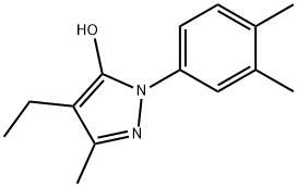 1-(3,4-Dimethylphenyl)-4-ethyl-3-methyl-1H-pyrazol-5-ol Struktur