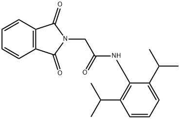 N-(2,6-Diisopropylphenyl)-2-(1,3-dioxo-1,3-dihydro-2H-isoindol-2-yl)acetamide Struktur