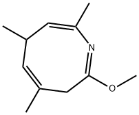 2-Methoxy-4,6,8-trimethyl-3,6-dihydroazocine Struktur