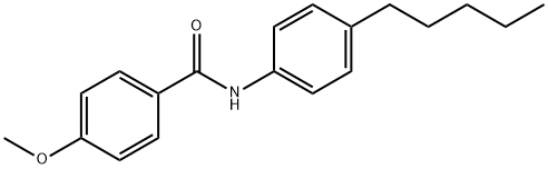 4-Methoxy-N-(4-pentylphenyl)benzamide Struktur