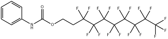 3,3,4,4,5,5,6,6,7,7,8,8,9,9,10,10,10-Heptadecafluorodecyl phenylcarbamate Struktur