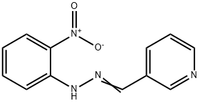 3-[2-(2-nitrophenyl)carbonohydrazonoyl]pyridine Struktur