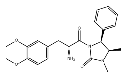 2-Imidazolidinone, 1-[(2R)-2-amino-3-(3,4-dimethoxyphenyl)-1-oxopropyl]-3,4-dimethyl-5-phenyl-, (4R,5S)-