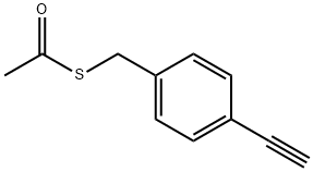 Ethanethioic acid, S-[(4-ethynylphenyl)methyl] ester Struktur