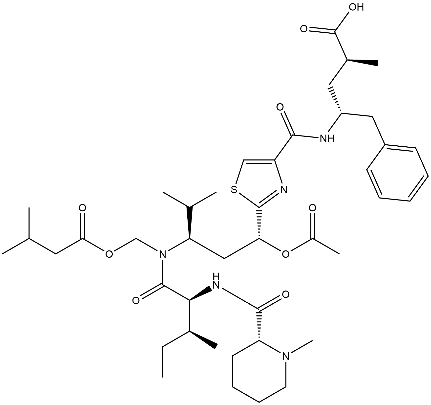 Tubulysin D Struktur