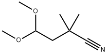 Butanenitrile, 4,4-dimethoxy-2,2-dimethyl- Struktur