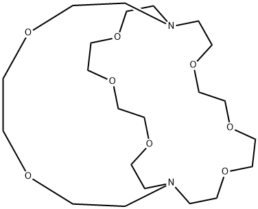 4,7,10,16,19,22,27,30-Octaoxa-1,13-diazabicyclo[11.11.8]dotriacontane Struktur