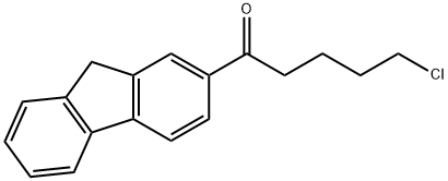 1-Pentanone, 5-chloro-1-(9H-fluoren-2-yl)- Struktur