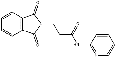 3-(1,3-Dioxo-1,3-dihydro-isoindol-2-yl)-N-pyridin-2-yl-propionamide Struktur