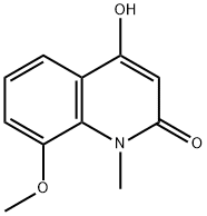 2(1H)-Quinolinone, 4-hydroxy-8-methoxy-1-methyl- Struktur