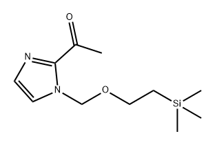 Ethanone, 1-[1-[[2-(trimethylsilyl)ethoxy]methyl]-1H-imidazol-2-yl]- Struktur