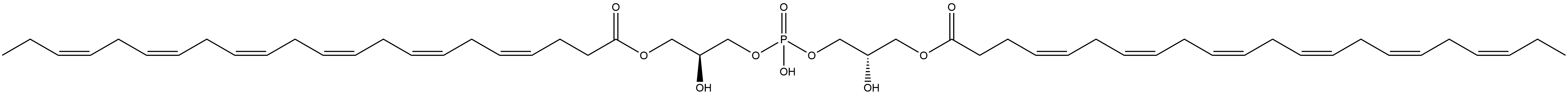 1,1′-[Phosphinicobis[oxy[(2S)-2-hydroxy-3,1-propanediyl]]] di-(4Z,7Z,10Z,13Z,16Z,19Z)-4,7,10,13,16,19-docosahexaenoate Struktur