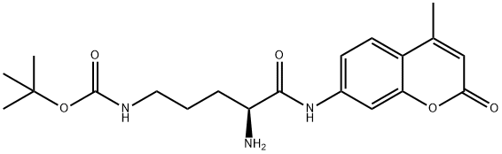 H-Orn(Boc)-AMC Struktur