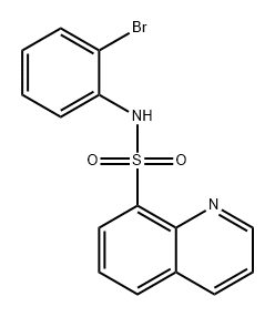 8-Quinolinesulfonamide, N-(2-bromophenyl)- Struktur