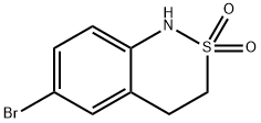 1H-2,1-Benzothiazine, 6-bromo-3,4-dihydro-, 2,2-dioxide Struktur