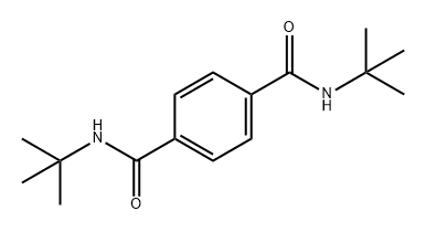 1,4-Benzenedicarboxamide, N1,N4-bis(1,1-dimethylethyl)- Struktur