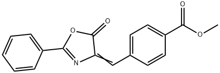 Benzoic acid, 4-[(5-oxo-2-phenyl-4(5H)-oxazolylidene)methyl]-, methyl ester