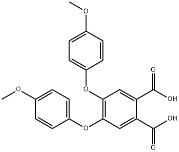 1,2-Benzenedicarboxylic acid, 4,5-bis(4-methoxyphenoxy)- Struktur