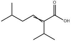 2-Hexenoic acid, 5-methyl-2-(1-methylethyl)- Struktur