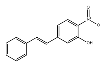 Phenol, 2-nitro-5-[(1E)-2-phenylethenyl]- Struktur