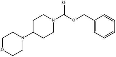 1-Piperidinecarboxylic acid, 4-(4-morpholinyl)-, phenylmethyl ester