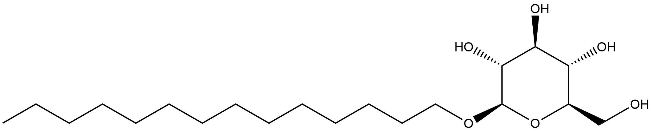 β-D-Glucopyranoside, tetradecyl Struktur