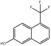 2-Naphthalenol, 5-(trifluoromethyl)- Struktur