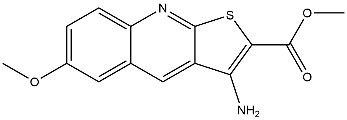 Methyl 3-amino-6-methoxythieno[2,3-b]quinoline-2-carboxylate Struktur