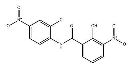 Benzamide, N-(2-chloro-4-nitrophenyl)-2-hydroxy-3-nitro- Struktur