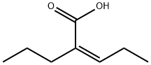 2-Pentenoic acid, 2-propyl-, (2Z)- Struktur