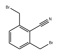 Benzonitrile, 2,6-bis(bromomethyl)- Struktur