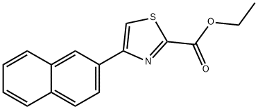 2-Thiazolecarboxylic acid, 4-(2-naphthalenyl)-, ethyl ester Struktur