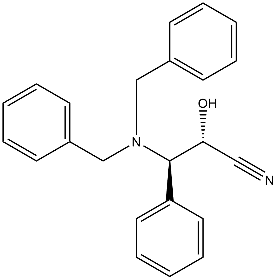 Benzenepropanenitrile, β-[bis(phenylmethyl)amino]-α-hydroxy-, (αS,βR)-