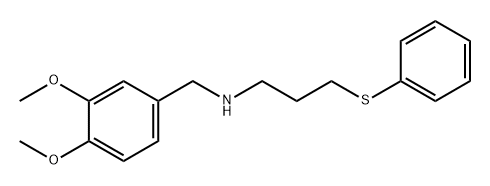 Benzenemethanamine, 3,4-dimethoxy-N-[3-(phenylthio)propyl]-