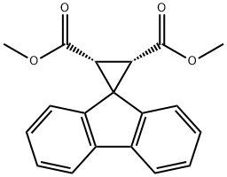 Spiro[cyclopropane-1,9'-[9H]fluorene]-2α,3α-dicarboxylic acid dimethyl ester Struktur