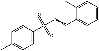 Benzenesulfonamide, 4-methyl-N-[(2-methylphenyl)methylene]- Struktur