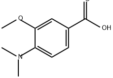 Benzoic acid, 4-(dimethylamino)-3-methoxy- Struktur