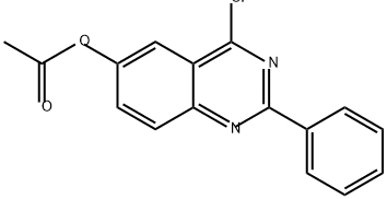 6-Quinazolinol, 4-chloro-2-phenyl-, 6-acetate Struktur