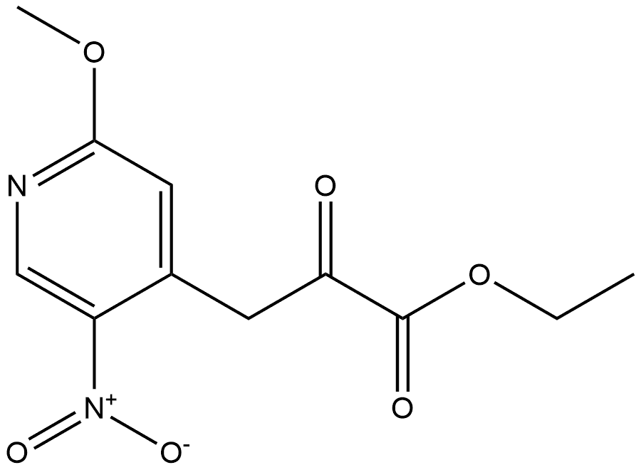 4-Pyridinepropanoic acid, 2-methoxy-5-nitro-α-oxo-, ethyl ester