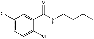 Benzamide, 2,5-dichloro-N-(3-methylbutyl)- Structure