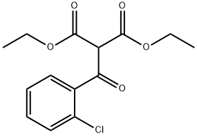 Propanedioic acid, 2-(2-chlorobenzoyl)-, 1,3-diethyl ester Struktur