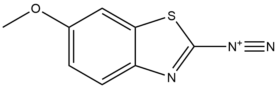 6-Methoxy-2-benzothiazolediazonium Struktur